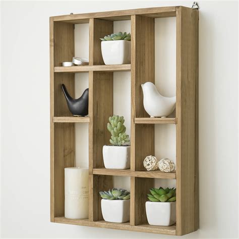 wall mounted shadow box shelves